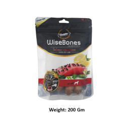 Gnawlers Dog Treats Large Breed Wise Bone Salmon With Lemon 200 Gm