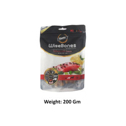 Gnawlers Dog Treats Medium Breed Wise Bone Salmon With Lemon 200 Gm