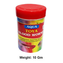 Aqua Toya Fish Food Blood Worms 10 Gm