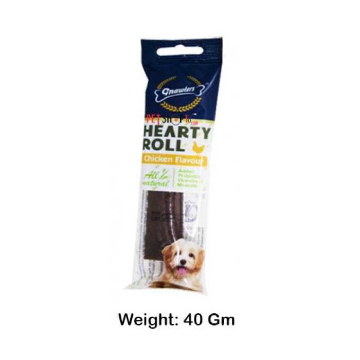 Gnawlers Dog Treats Hearty Roll Chicken Flavour 5 Inch 40 Gm