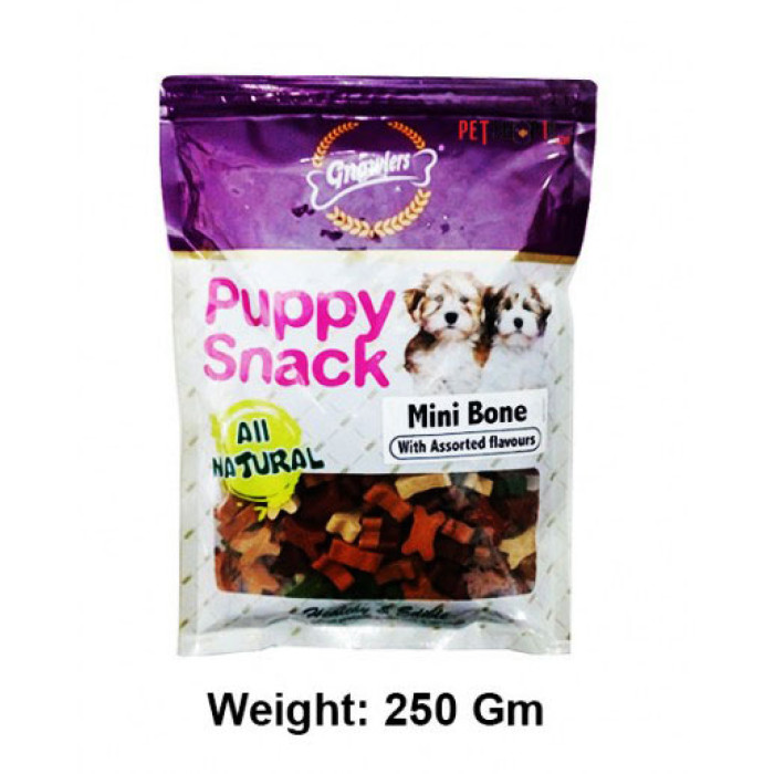 Gnawlers Dog Treats Puppy Snack Mini Bone 250 Gm