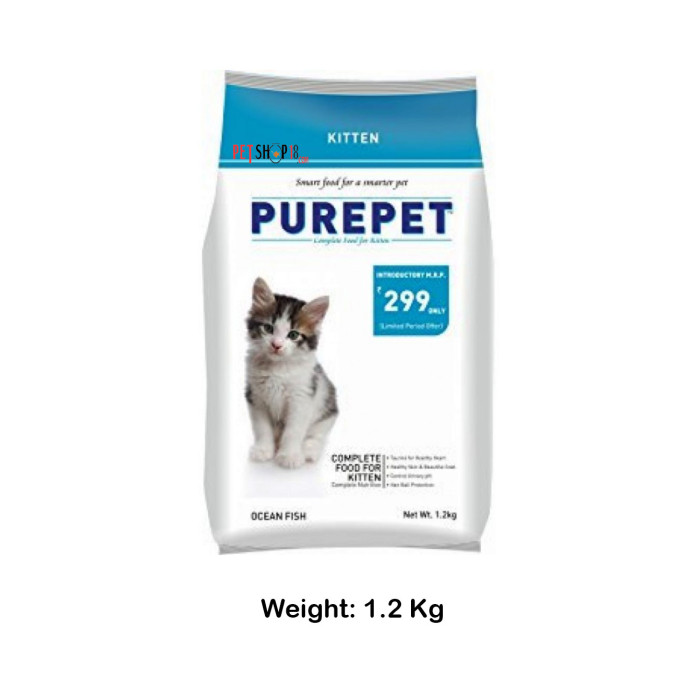 Purepet Ocean Fish Kitten Food 1.2 Kg